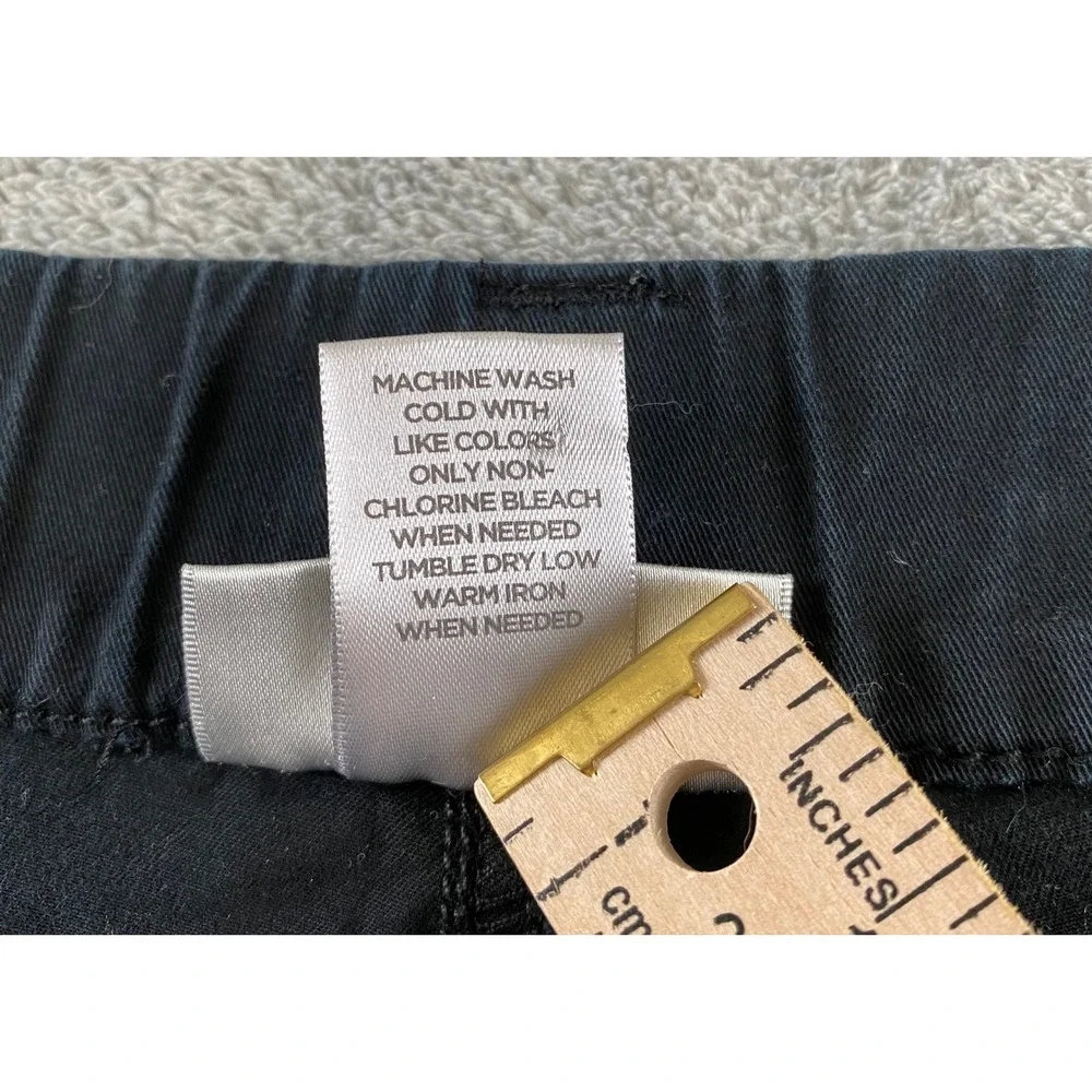 Avenue Womens Black Bermuda Shorts Plus Sz 20 Stretch Cotton Knee Length Casual